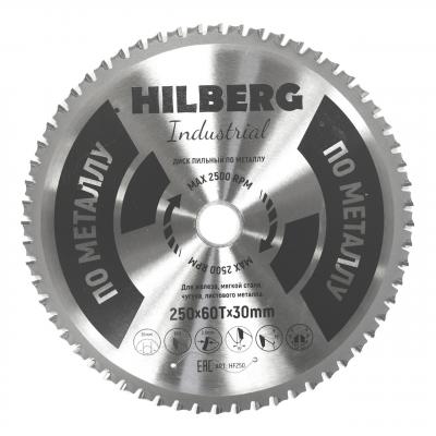 Диск пильный Hilberg HF250 (250x30x60Т) Industrial Металл
