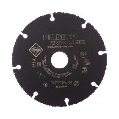Диск карбид вольфрамовый Hilberg 530125 (125x22,23) Super Wood