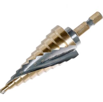 Сверло ступенчатое по металлу 4-24мм (11ступ) Hilberg HSS-Cobalt Impact Series STI0424