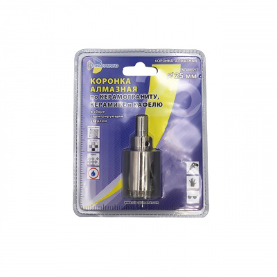 Коронка алмазная Trio-Diamond 400025 (25 мм) по керамике и кафелю с центрирующим сверлом