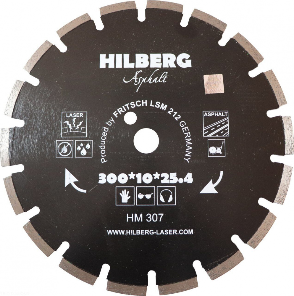 Диск алмазный Hilberg HM307 (300x25,4x12) Hard Materials Асфальт