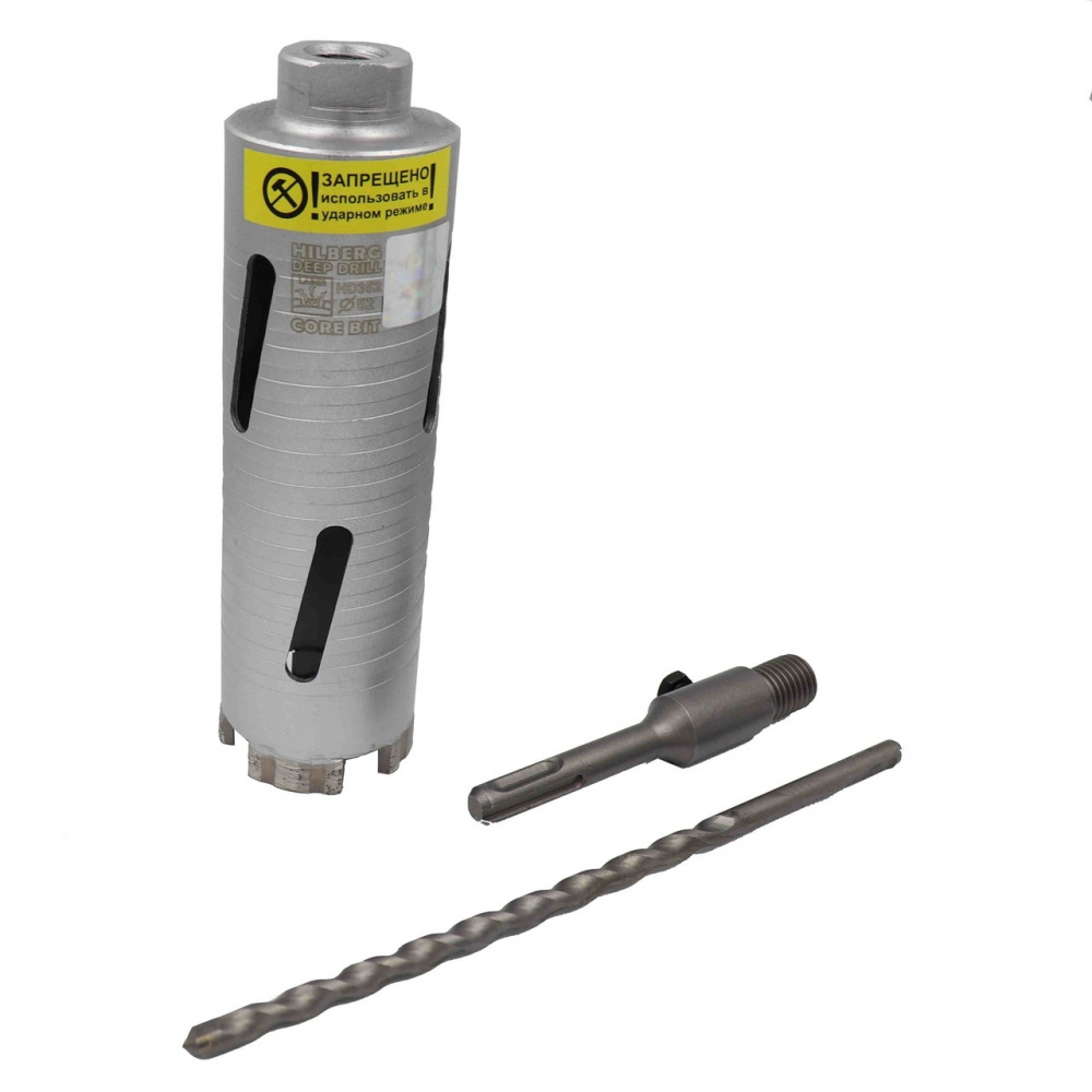 Коронка алмазная по бетону Hilberg HD352 (52x150 мм) Laser Deep Drill
