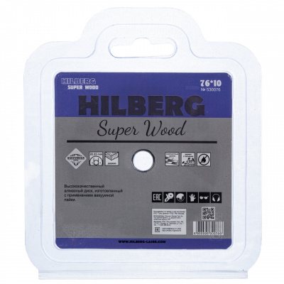 Диск карбид вольфрамовый Hilberg 530076 (76x10) Super Wood