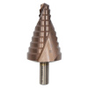 Сверло ступенчатое Hilberg ST0936 9-36мм (10ступ) по металлу (Р6М5) HSS-COBALT