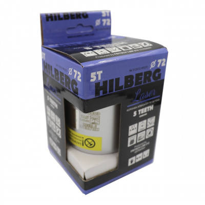 Коронка алмазная по бетону Hilberg HP272 (72 мм) Laser Five Teeth