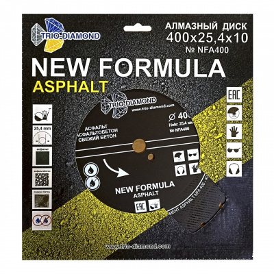 Диск алмазный Trio-Diamond NFA400 (400x25,4) New Formula Асфальт