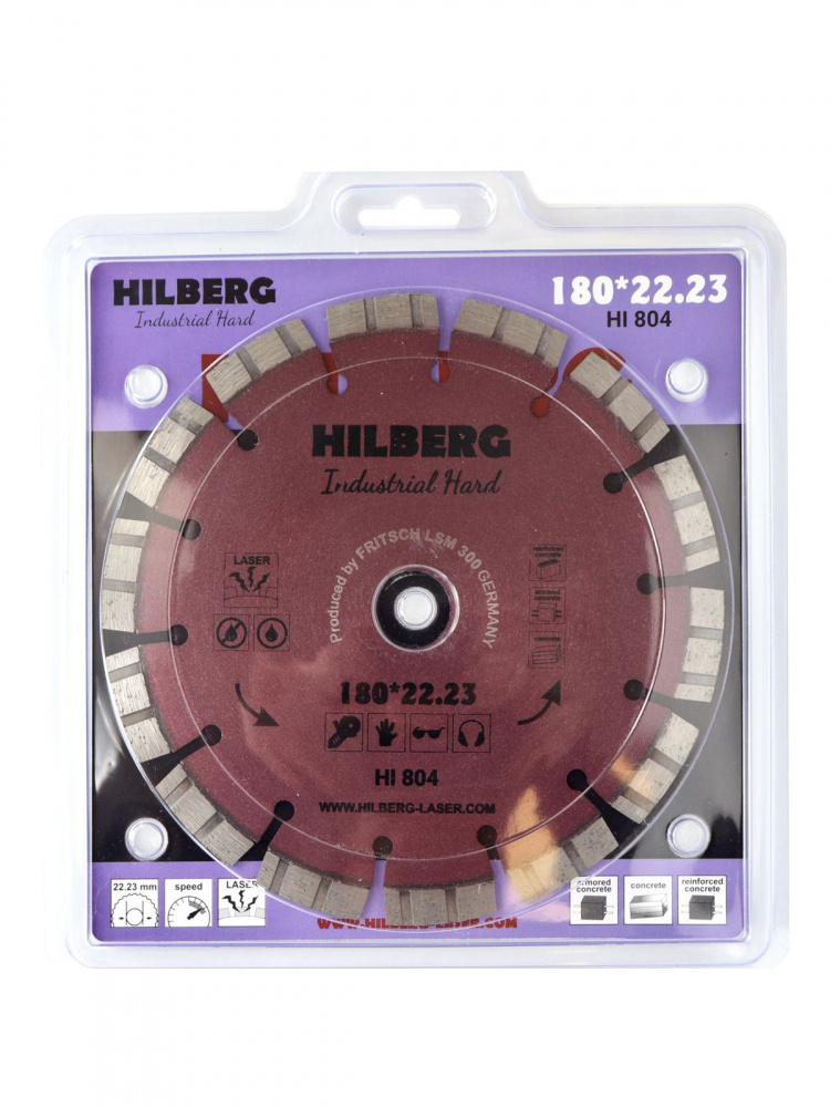 Диск алмазный Hilberg HI804 (180x22.23) Industrial Hard