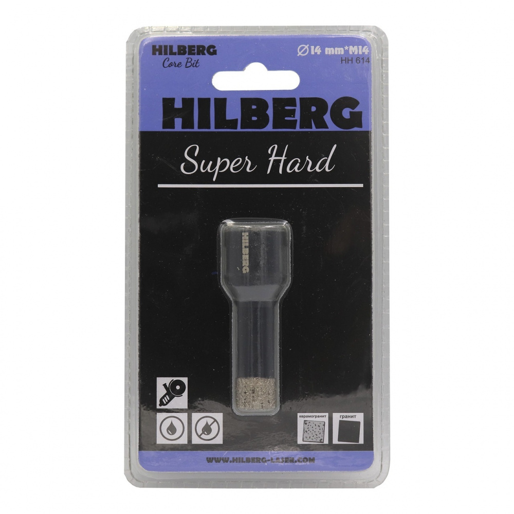 Коронка алмазная Hilberg HH614 (14 мм) Super Hard M14