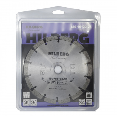Диск алмазный Hilberg HM104 (180x22,23) Hard Materials Лазер