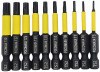 Набор магнитных ударных бит TORX длинной 50 мм (T5/T6/T7/T8/T10/T15/T20/T25/T27/T30) "РОСОМАХА"