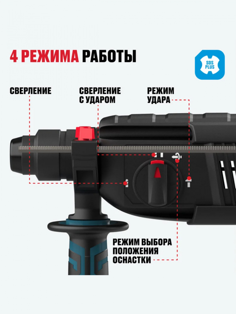 Перфоратор ALTECO RH 650-24 Standard SDS-plus 12754