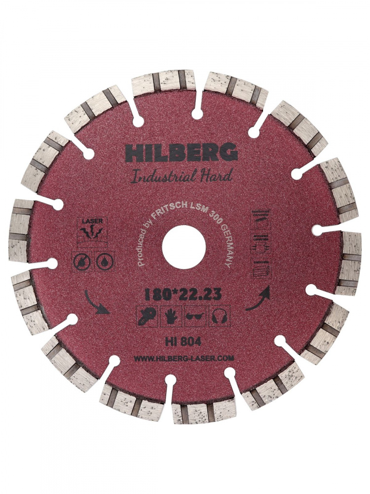 Диск алмазный Hilberg HI804 (180x22.23) Industrial Hard