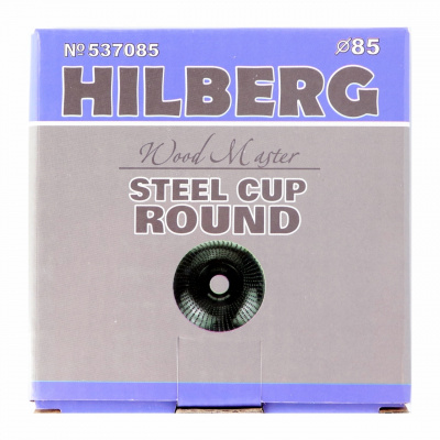 Чашка шлифовальная Hilberg 537085 (85x22,23) Wood Master круглая