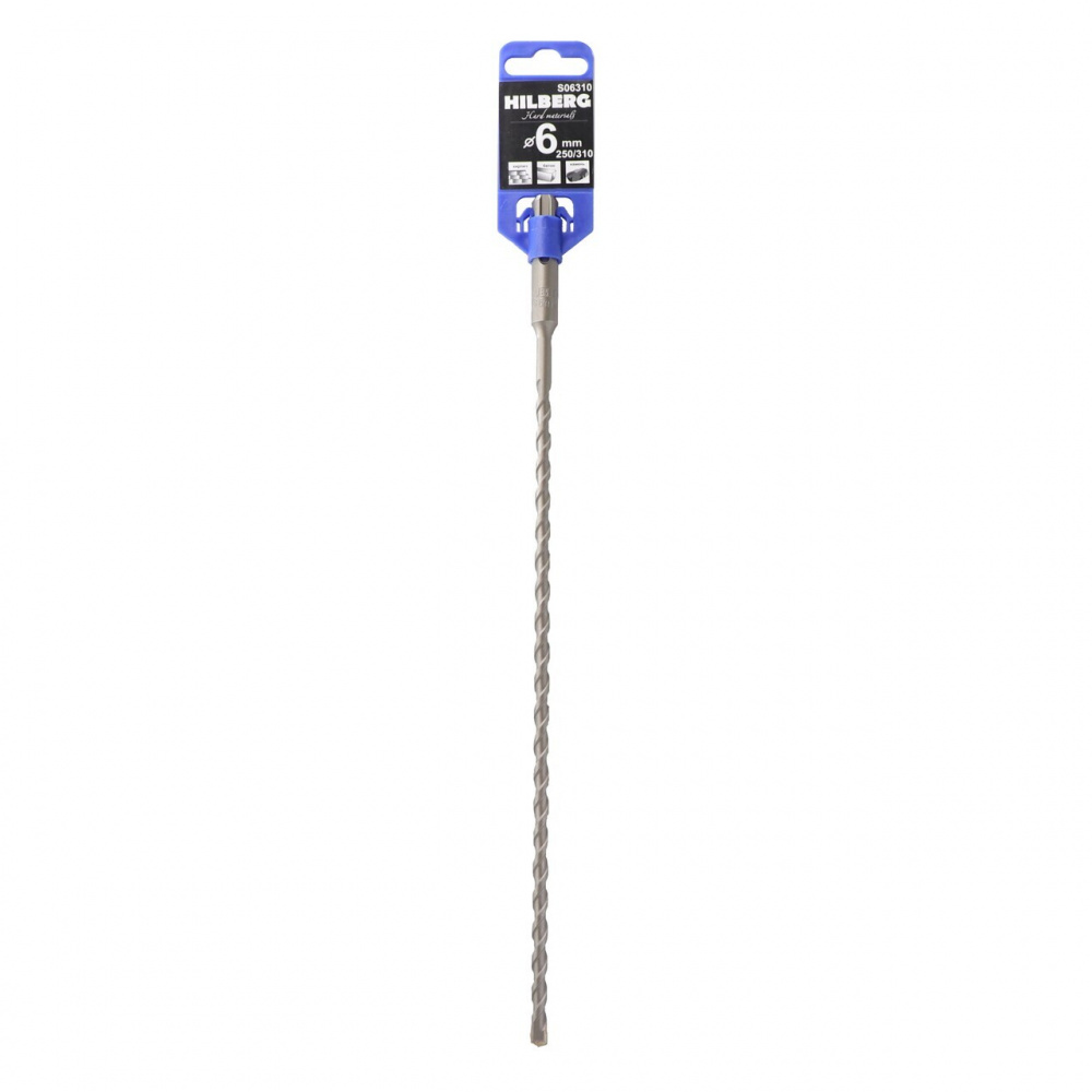 Бур для перфоратора Hilberg S06310 SDS-plus 6x310(250) мм
