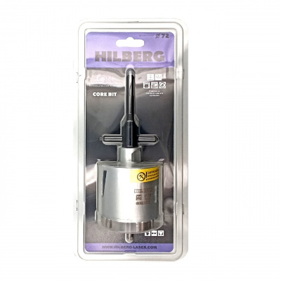 Коронка алмазная по бетону Hilberg HM202 (72 мм) Laser