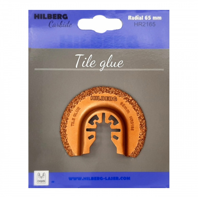 Полотно отрезное по плиточному клею Hilberg Radial WC 65 mm HR2165