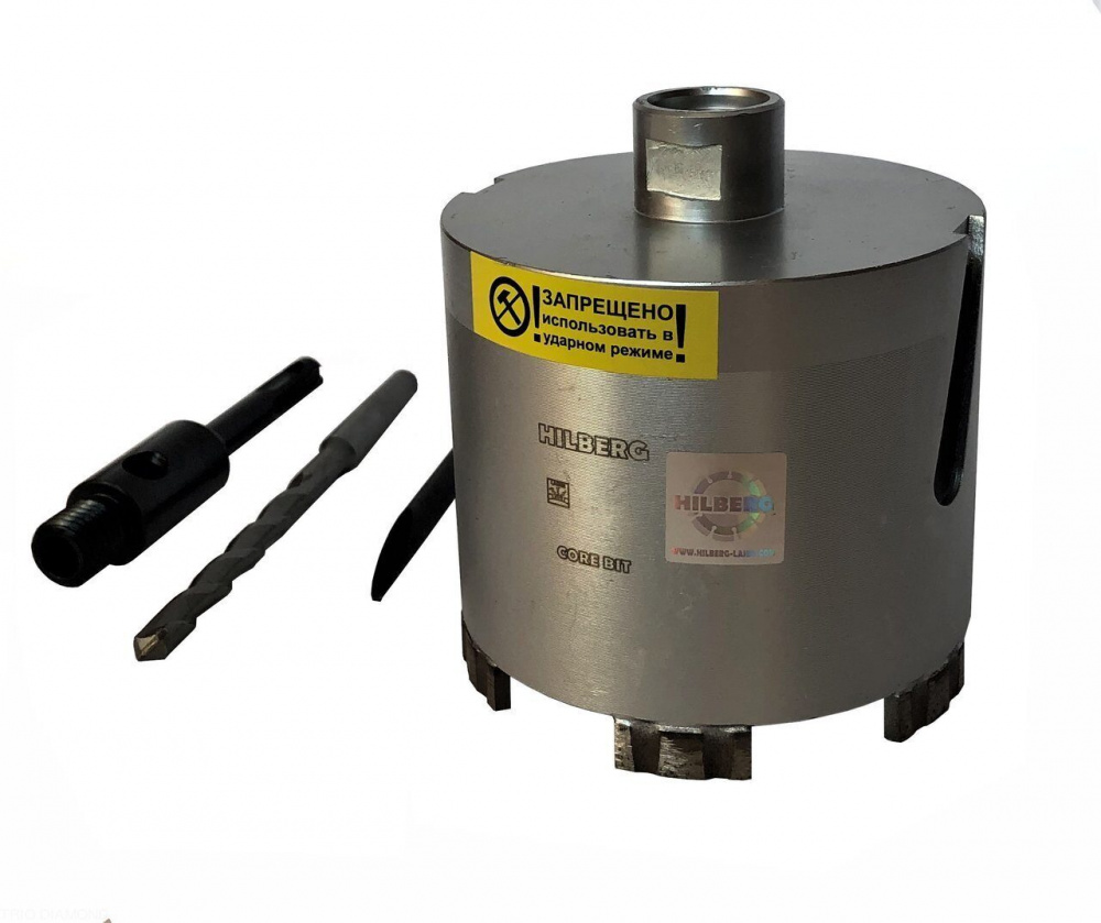 Коронка алмазная по бетону Hilberg HM210 (102 мм) Laser
