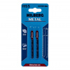 Пилки HSS для лобзика 2шт, Hilberg Metal фигурный рез 76*1.0мм, 20TPI H-T218A