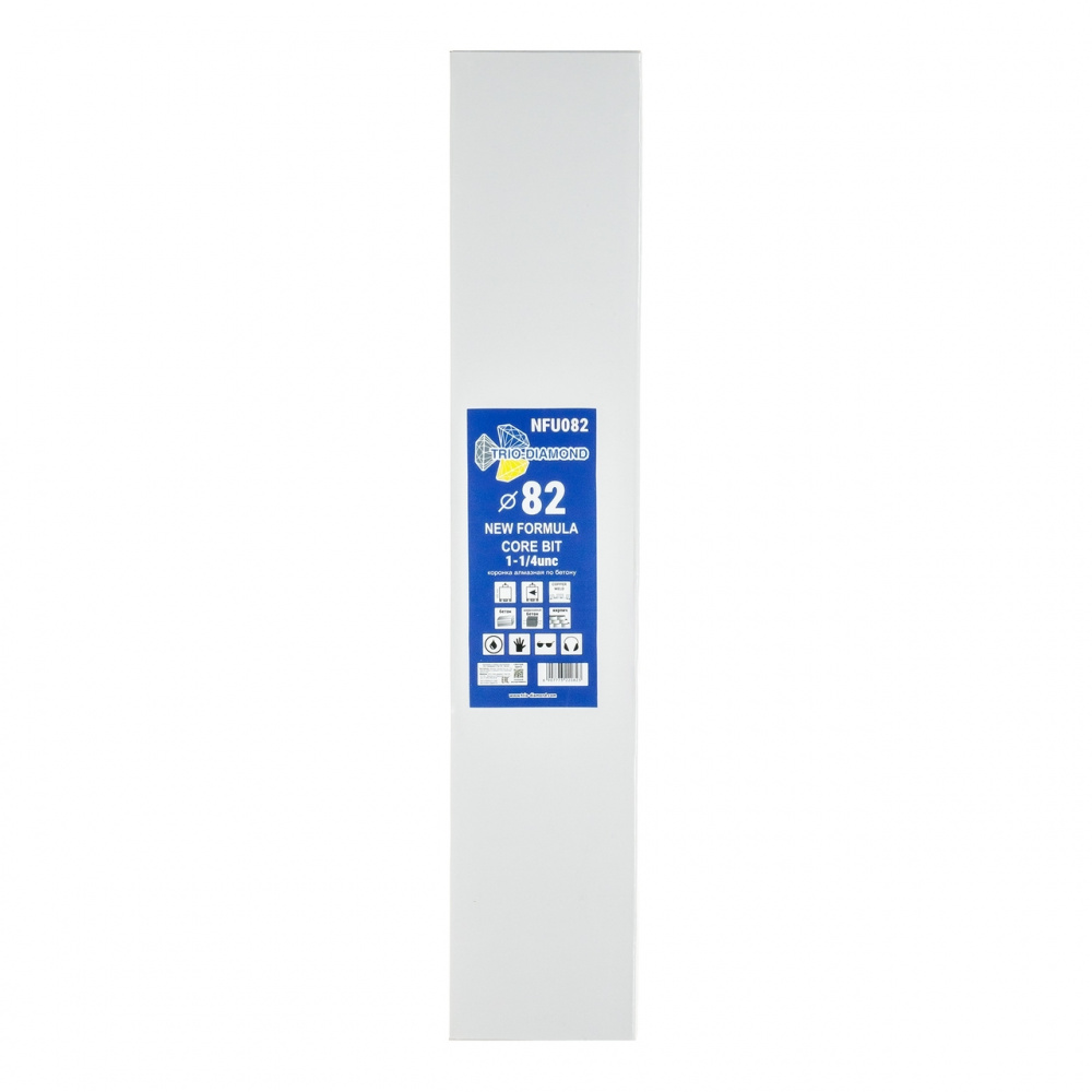 Коронка алмазная Trio-Diamond NFU082 (82x400мм) New Formula 1-1/4 UNC 8T